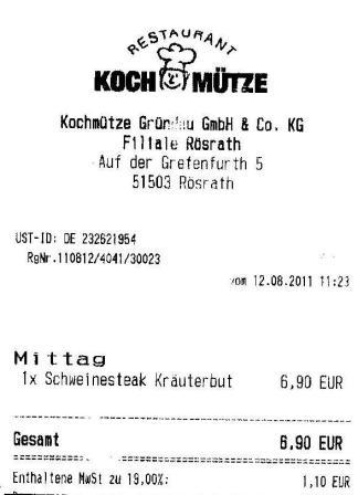 afks Hffner Kochmtze Restaurant